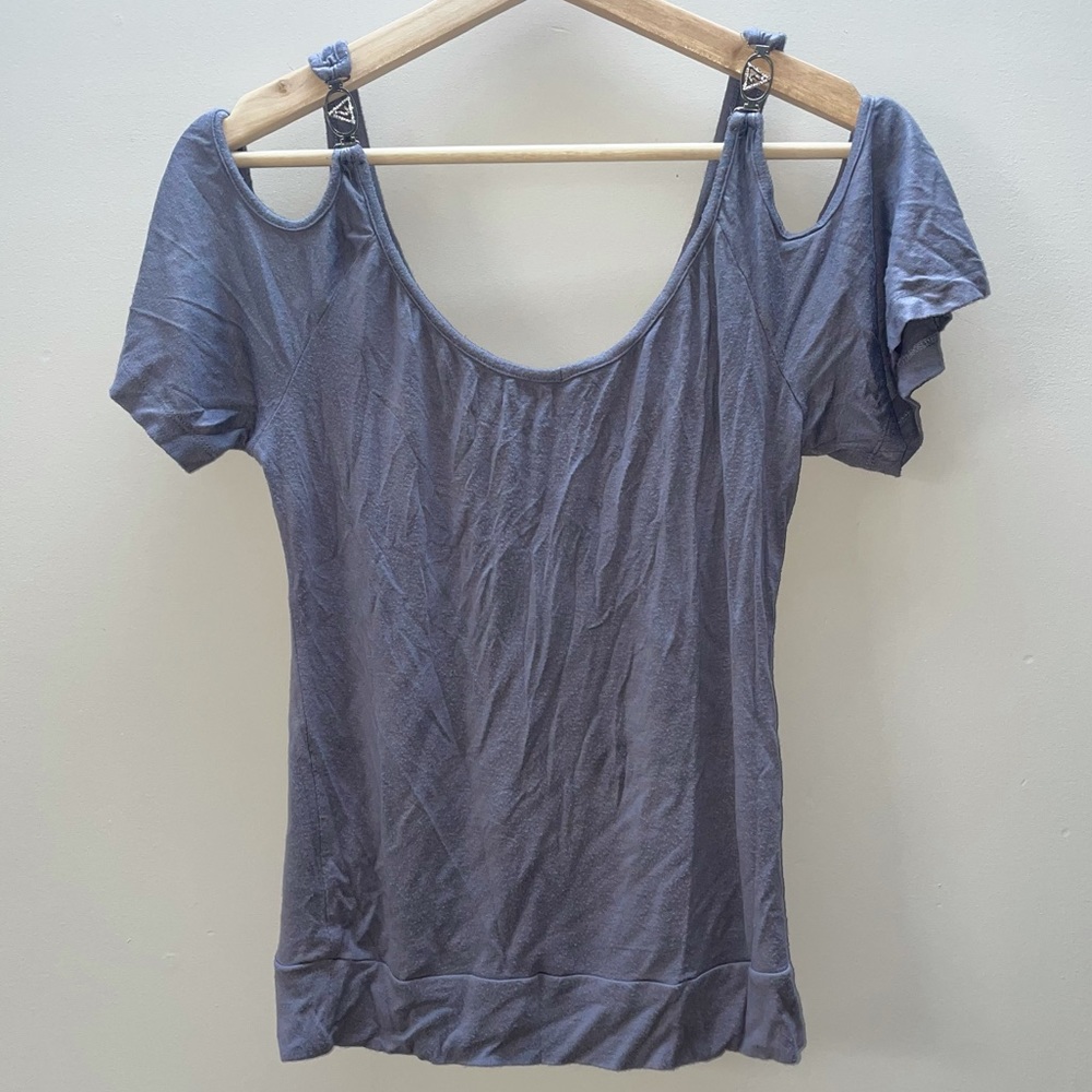 Vintage Guess Y2K Cold Shoulder Top